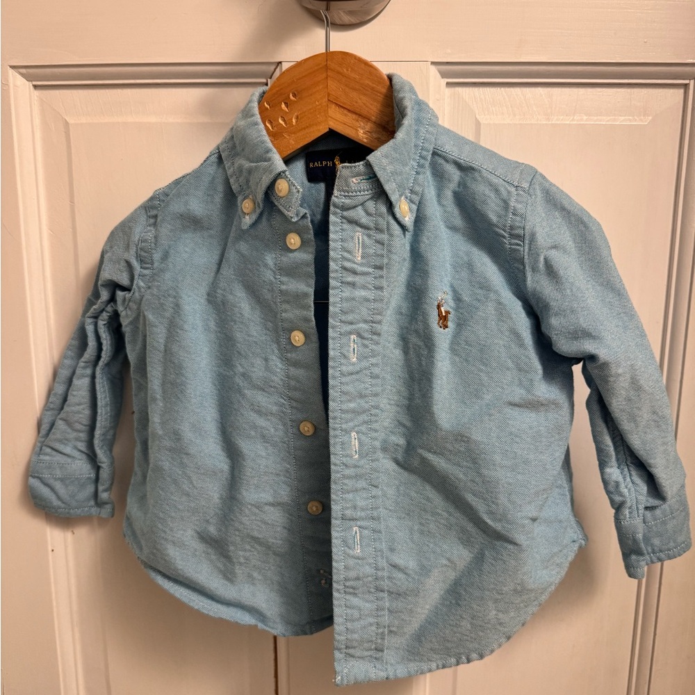 Ralph Lauren Kids Light Blue Button-Down Shirt